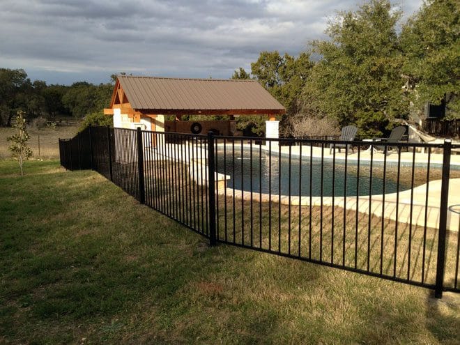 Ameristar Montage 4 ft 2 rail flush bottom pool fence