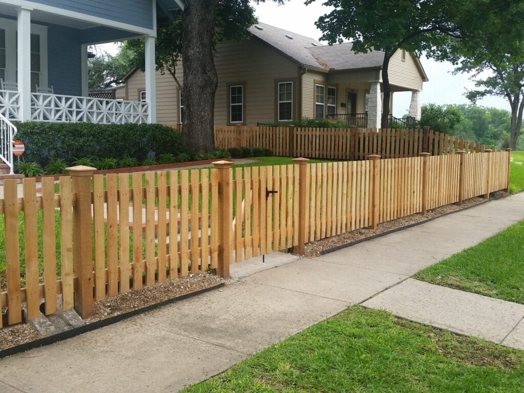 4 foot custom picket style fence