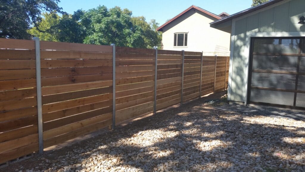 Cedar Horizontal Style Fence