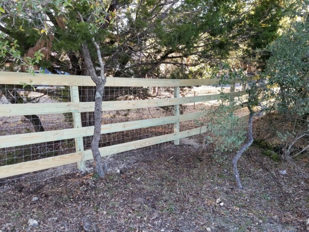 5ft tall Horse Rail with wire