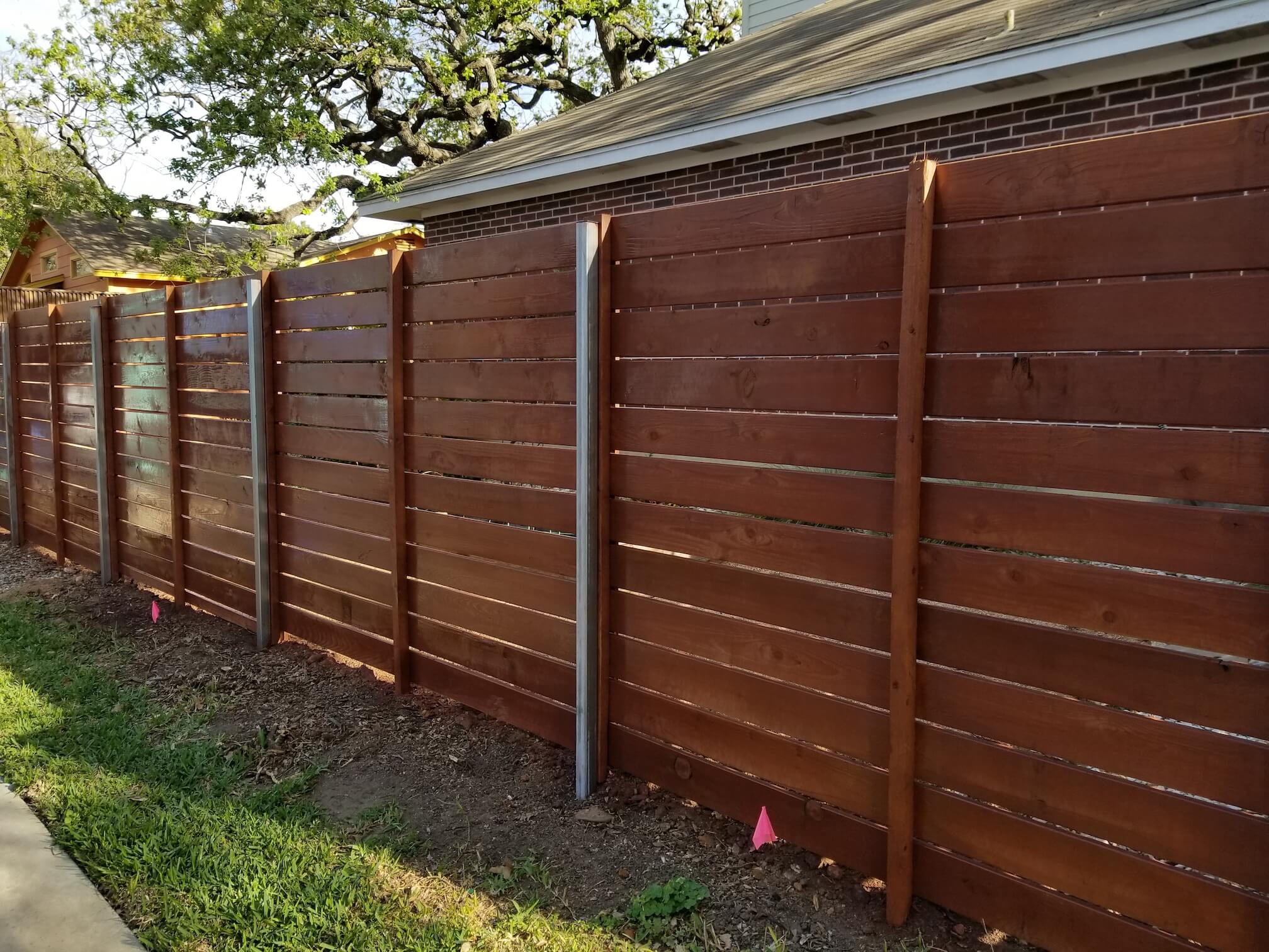 Metal Vs Wood Fence Posts Sierra Fence Inc Austin Round Rock Cedar Park Texas