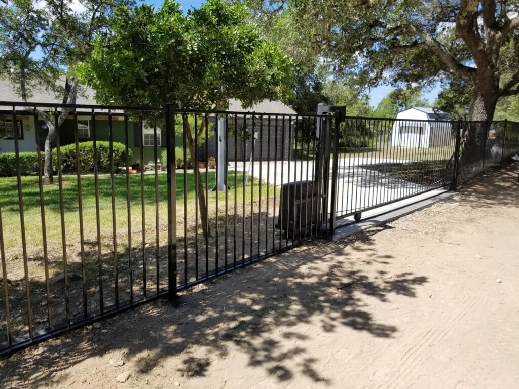 Ornamental Steel Slide Gate